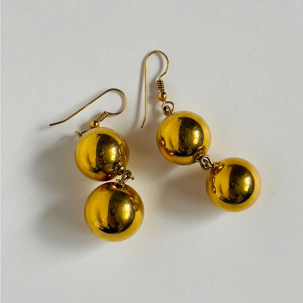 Vintage Gold Plated Dangling Earrings